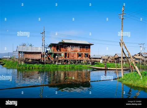 Stilt Houses At Inle Lake Shan State Myanmar Stock Photo Alamy