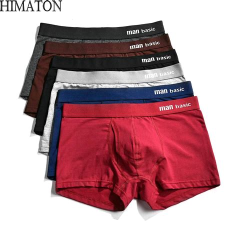 himaton mens boxers luxury 6pcs lot underwear boxershorts organic natural combed cotton boxers