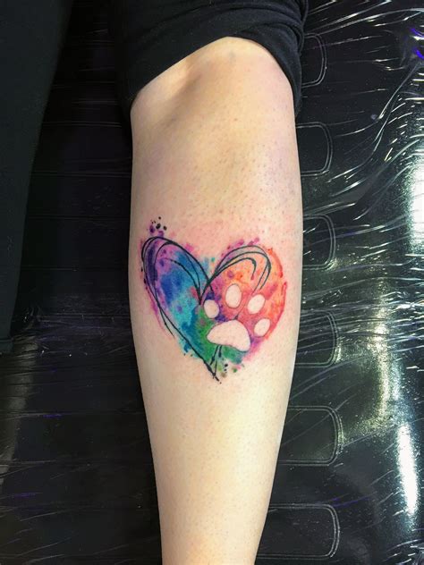 Watercolor Tattoo Heart Viraltattoo