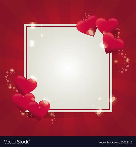 Valentines Frame Design Royalty Free Vector Image