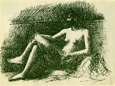 Pablo Picasso Nude Female Sitting