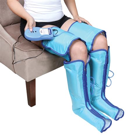 Air Compression Leg And Foot Wraps Massager Boots Pain Relief And Circulation Aid Support Plus