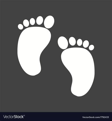 Baby Feet Royalty Free Vector Image Vectorstock