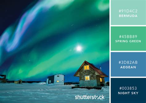 101 Color Combinations To Inspire Your Next Design Northern Lights