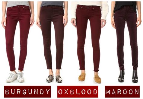 Burgundy Oxblood And Maroon Denim Is Back The Jeans Blog