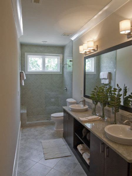 33 master bathroom design ideas. Modern Narrow Bathroom Interior Small Window Kitchen Bath ...