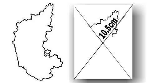 Karnataka Map Outline How To Draw A Karnataka Map Easy Drawingtype