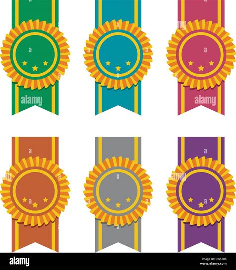 Vector Set Of Ribbon Badges Stock Vector Image And Art Alamy