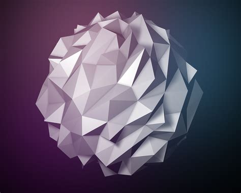 Wallpaper Illustration Digital Art Abstract Low Poly Sphere