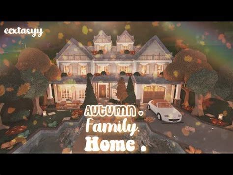 Bloxburg Autumn Family Home Speed Build ෆ House plans with