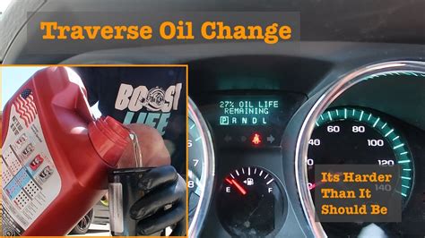 Chevy Traverse Oil Change Difficult But Do Able Youtube