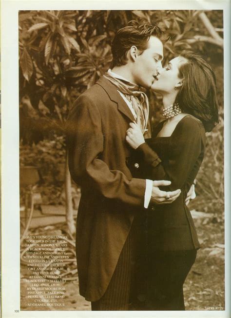 Johnny Depp And Winona Ryder For Vogue Uk May 1991 Herb Ritts Johnny Depp And Winona Johnny