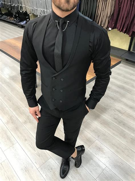 black suits slim fit