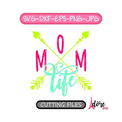 Not support the description of. Mom Life SVG, Arrow Mom svg, Mom life clipart, Cut File ...