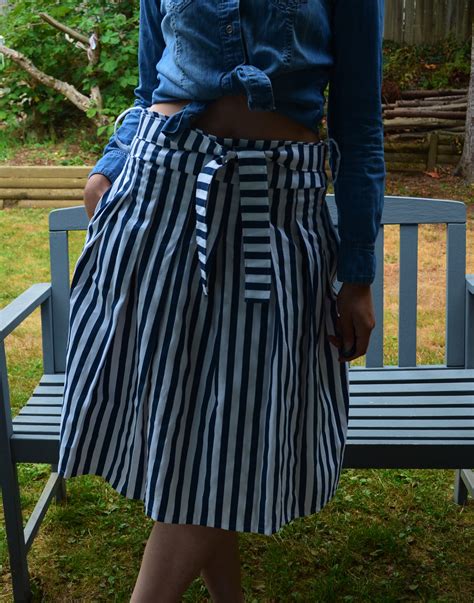 Free Sewing Pattern The Pleated Skirt Pattern On The Cutting Floor