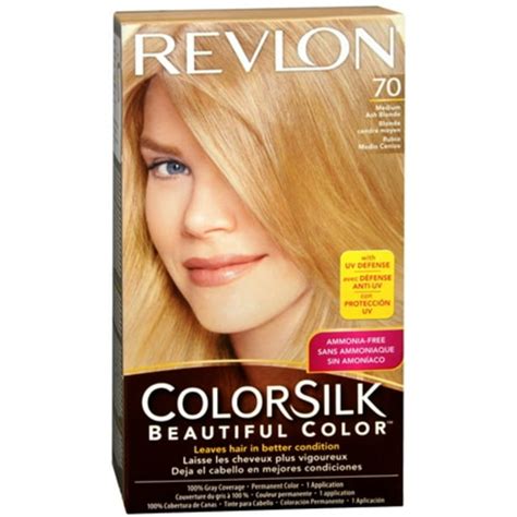 Revlon Colorsilk Hair Color 70 Medium Ash Blonde 1 Each Pack Of 6
