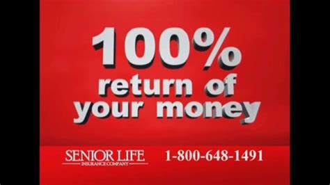 Senior Life Insurance Company Tv Commercial Return Of Premium Ispottv