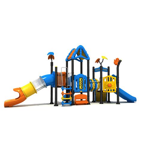 Plastic Kid Playground Slide Polyethylene Outdoor For Garden Rotational