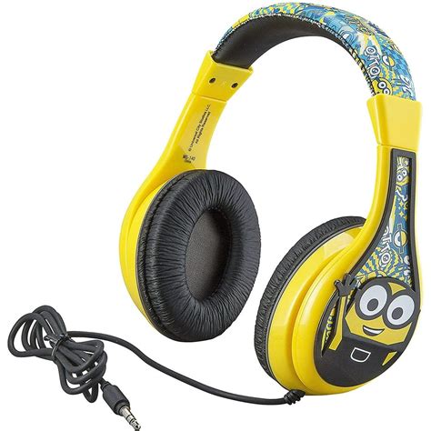 Minions Headphones For Kids Wired Headphones For School Home Or
