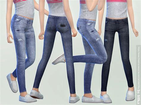 The Sims Resource Skinny Jeans For Girls 03