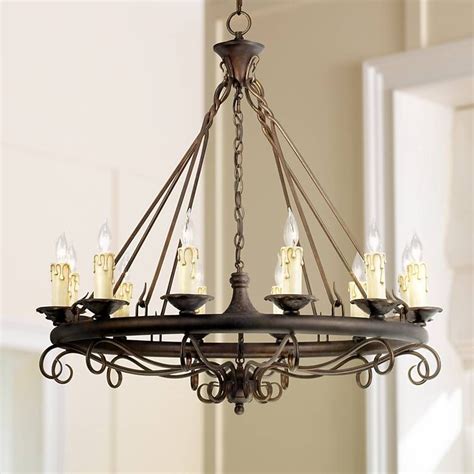 Rodeo Collection Round Twelve Light Chandelier 40722 Lamps Plus