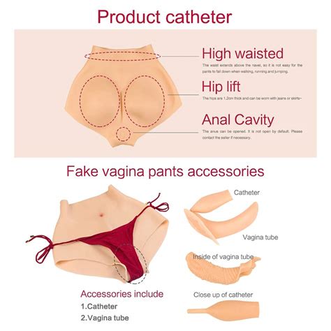 Buy Realistic Silicone Fake Vagina Panties Sexy Fake Pussy Triangle
