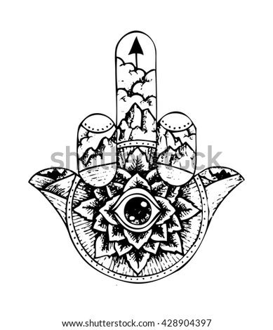Choose your favorite coloring page and color it in bright colors. Hamsa Stock Vectors, Images & Vector Art | Shutterstock