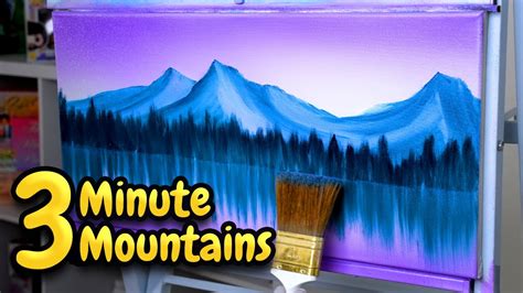 Easy Majestic Mountains Simple Bob Ross Painting For Beginners Youtube