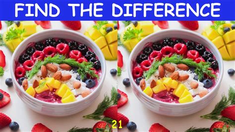 Find The Difference丨15 Food Photos丨 1 Youtube