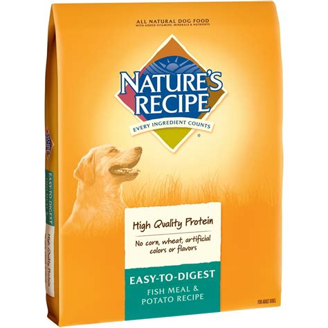 Natures Recipe Easy To Digest Fish Meal And Potato Recipe Dry Dog Food