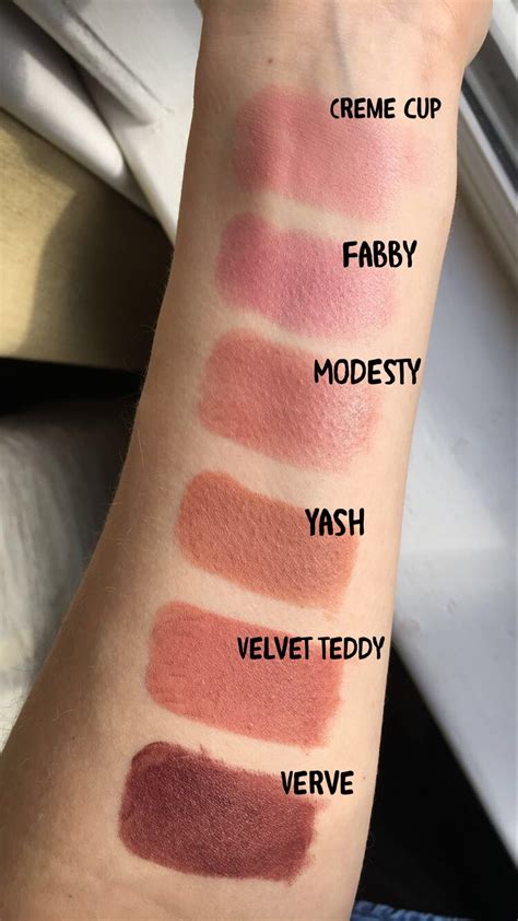 Pin By Ashley Bryson On Skin And Make Up Creme Cup Mac Lipstick Mac Modesty Lipstick Velvet Teddy