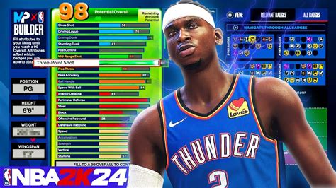 New Nba 2k24 Myplayer Builder Tips Badges Builds Attributes