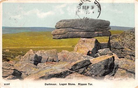 Dartmoor Logan Stone Postcard History