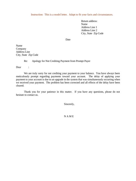 Template For An Apology Letter Doc Template Pdffiller Riset