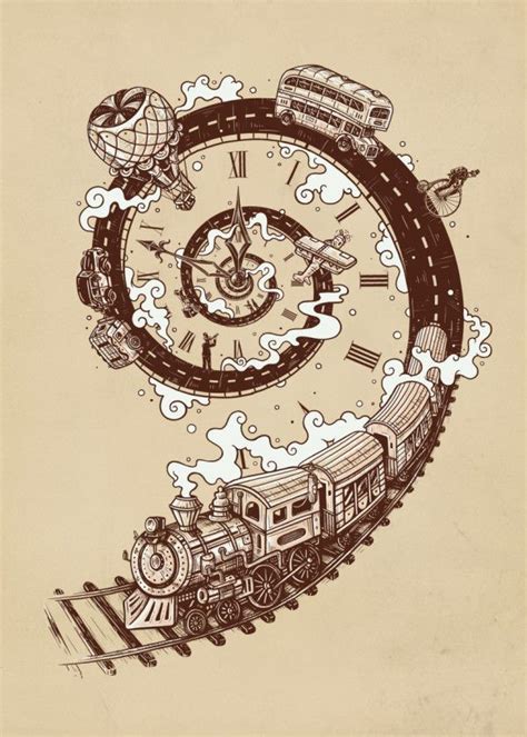 Time Travel Poster By Enkel Dika Displate Time Travel Art Travel