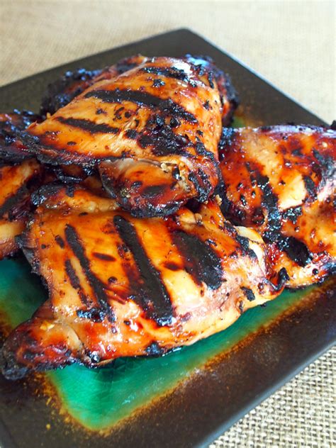 Asian Marinated Grilled Chicken Thighs Gravel And Dine