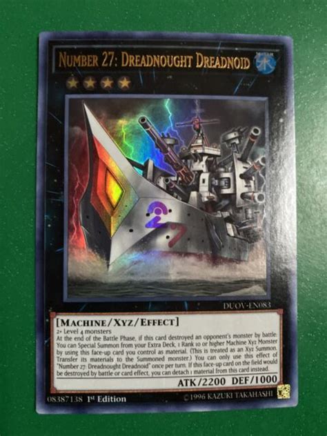 Number 27 Dreadnought Dreadnoid Duov En083 Ultra Rare Duel Overload Ebay