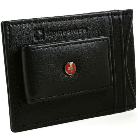 Slim minimalist front pocket wallet with money clip for men, genuine leather rfid blocking. Alpine Swiss RFID Blocking Men's Magnetic Money Clip Leather Front Pocket Wallet | eBay