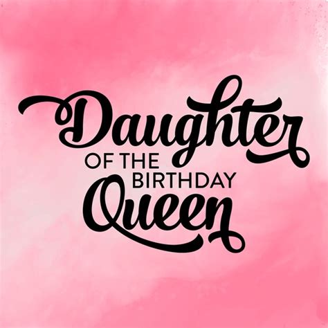Daughter Of The Birthday Queen Svg Princess Of The Birthday Etsy