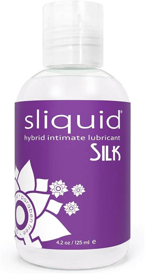 sliquid silk intimate lubricant silicone and water based lube blend for women men