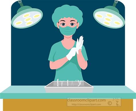 Female Surgeon Clipart