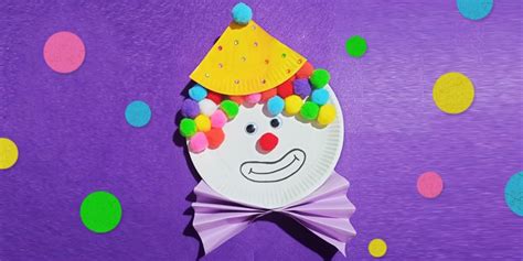 Funny Clown Paper Plate Craft For Kids Fast And Easy ️