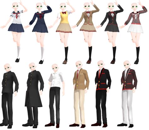 Imagem Todos Os Uniformes De Yandere Simulator Png Wikia Yandere