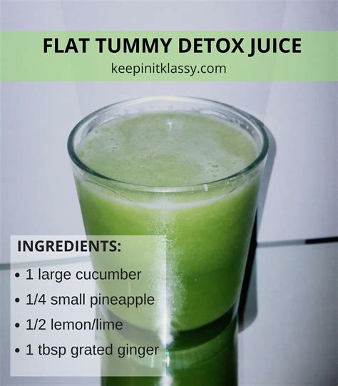 Flat Tummy Detox Juice Healthy Green Juice For Detox Detox Juice