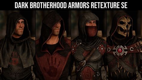 Xavbio黑暗兄弟会盔甲 Dark Brotherhood Armors Retexture SE 巨好用模组