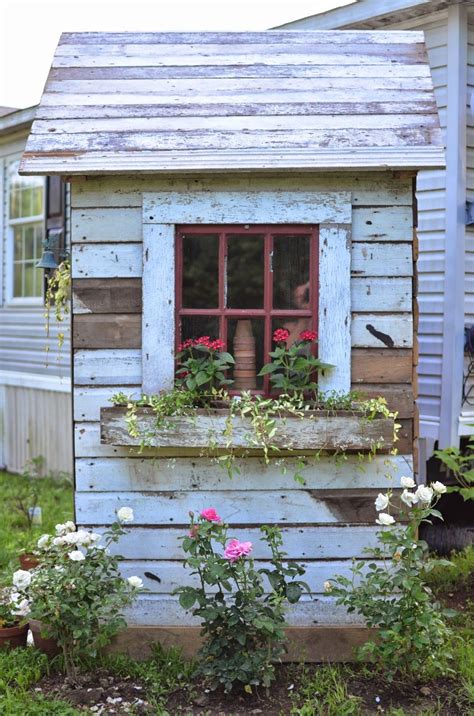 Curly Headed Farm Girl Potting Shed Cottage Garden Sheds Rustic