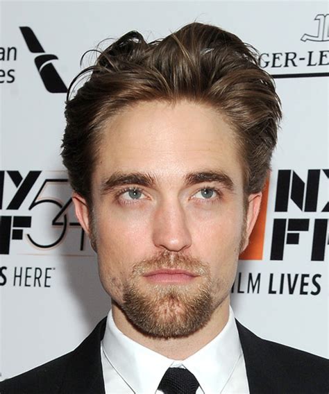 Robert Pattinson Short Straight Chestnut Brunette Hairstyle