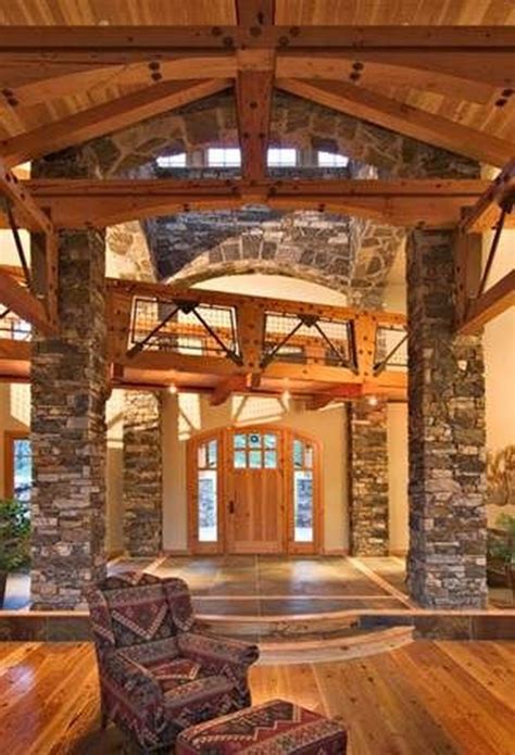 Gorgeous Log Cabin Style Home Interior Design44 Homishome