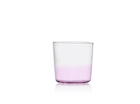 Water Glass Pink Clear Light Ichendorf Milano