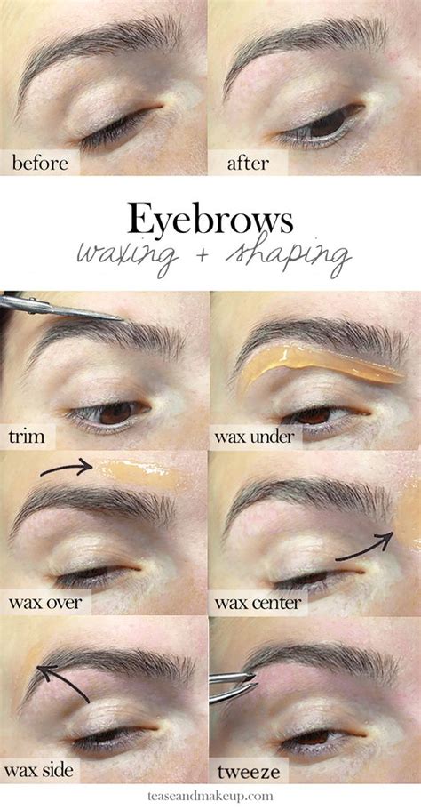 How To Wax And Shape Your Eyebrows To Perfection Waxed Eyebrows